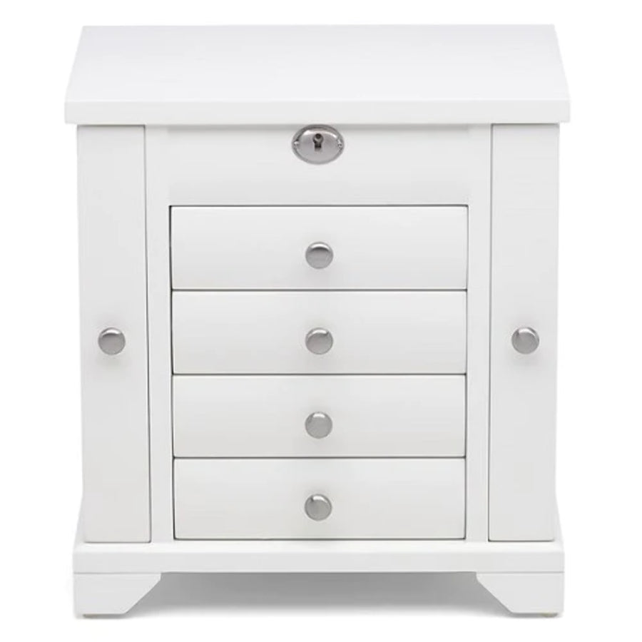 Lea™ Tall White Jewelry Box by Reed & Barton