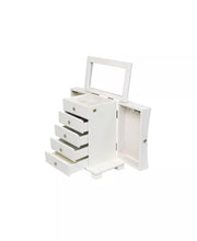 Contemporary White Upright Jewelry Organizer