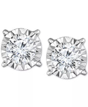 [14K, 2 Ct. T.W.] White, Yellow or Rose Gold Diamond Stud Earrings