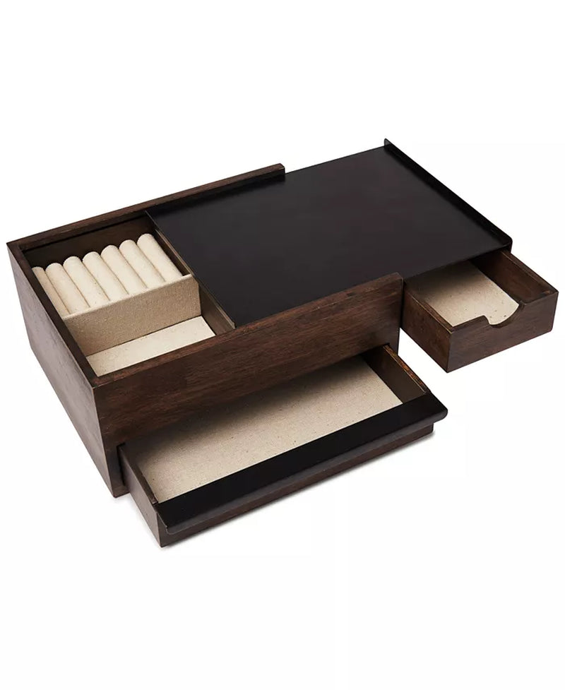 The Stowit Classic Wooden Jewelry Box