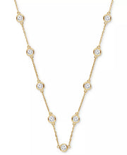 [14} Gold Lab Grown Diamond Statement Necklace (6 Ct. T.W.) in 14K White Gold or 14K Yellow Gold, 18" + 4" Extender