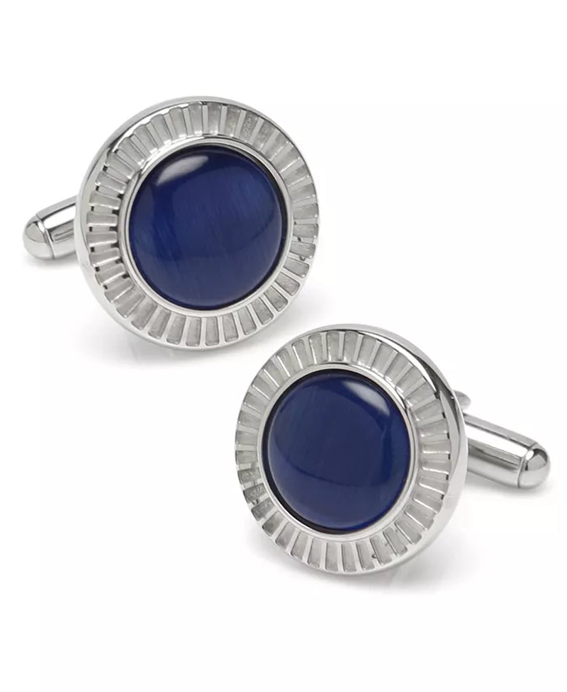 The Ox Bull Trading Radiant Blue Catseye Cufflinks