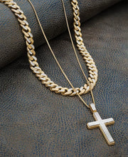 Men'S Diamond Cross 22" Pendant Necklace (1 Ct. T.W.)