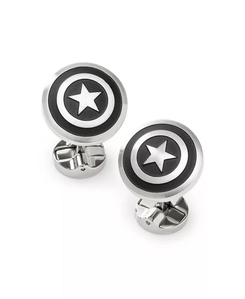 Captain America Stainless Steel Shield Cufflinks