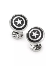 Captain America Stainless Steel Shield Cufflinks