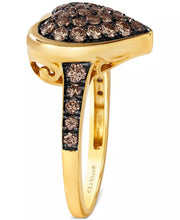 [14K, 3/4 Ct. T.W.] Gold GODIVA X â® Chocolate Diamond Heart Ring