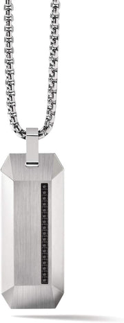 Precisionist Diamond Pendant Necklace with Box Chain