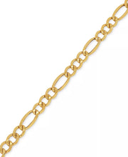 [10K] Gold Men's Figaro Link Chain Necklace