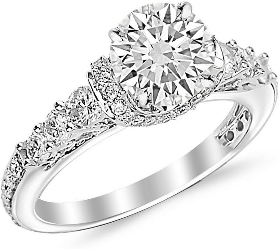 Round Cut Designer Diamond Engagement Ring