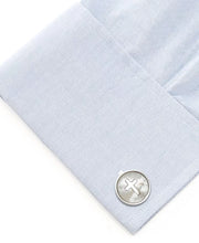 Cross Mother of Pearl Stainless Steel Cufflinks