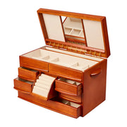 Empress Walnut Finish Wooden Jewelry Box