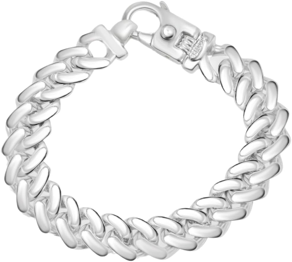 [14K] Gold Cuban 14K Gold (84Gram) or Platinum (159Gram) 14Mm 8.5" Link Bracelet 