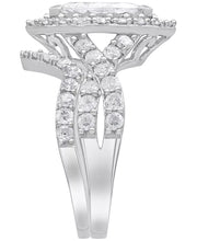 [14K, 2 Ct. T.W.] White Gold Diamond Marquise Bridal Set