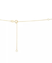 [14K, 1/2 Ct. T.W.]  Gold Diamond Cluster Elongated Lariat Necklace