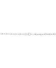 [14K] White Gold Sapphire (9-1/2 Ct. T.W) & Diamond (3/8 Ct. T.W.) 18" Lariat Necklace