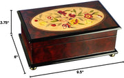 Thae Classic Floral Musical Wooden Jewelry Box