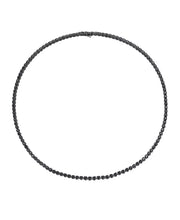 [12 Ct. T.W.] Black Rhodium-Plated Sterling Silver Mens Diamond 24" Necklace