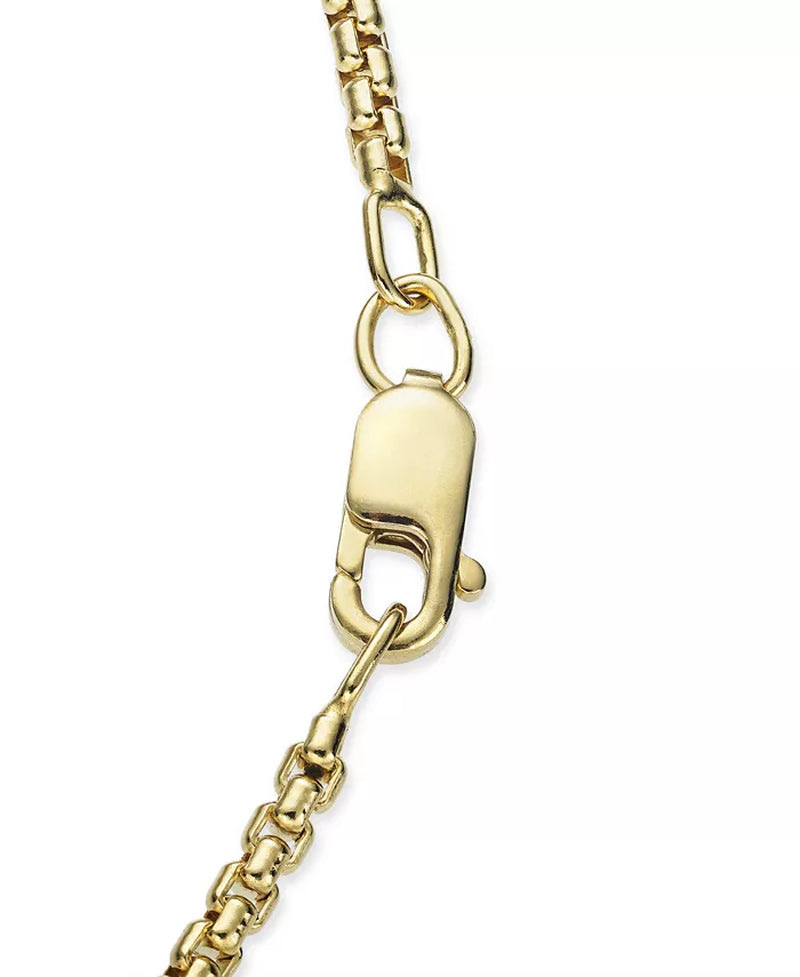 [18K, 1/2 Ct. T.W.] Gold-Plated Sterling Silver Diamond Cross Necklace