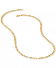 [14K, 5.5MM] Gold Mens Polished Mariner 24" Link Chain Necklace