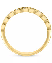 [14K, 1/4 Ct. T.W.] Gold  Diamond Square Band