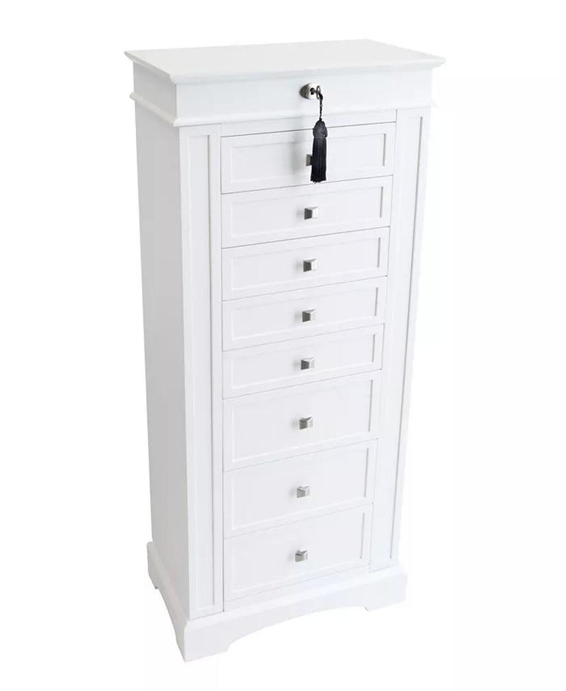 Olympia Wooden Jewelry Armoire in Finish