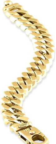 [14K] Gold Heavy Cuban (115Gram) or Platinum (186Gram) 14.5Mm 8.75" Link Bracelet 