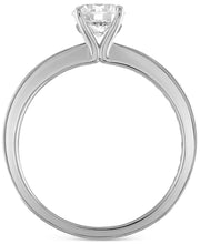 [14K, 1 Ct. T.W.] White Gold  Certified Diamond Channel-Set Engagement Ring