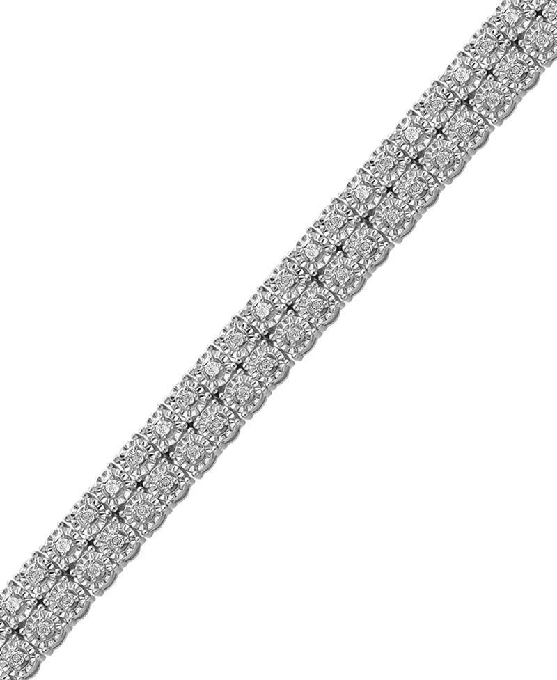 Diamond Tennis Bracelet (1 Ct. T.W.) in Sterling Silver, 7-1/2"