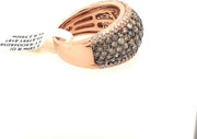 - Rose 14 Karat Fashion Ring with 2.59Tw Champagne and White round Diamonds. List Price $4545.00!