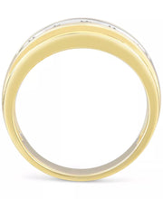 [10K, 1 Ct. T.W.) Gold Men's Diamond Channel-Set Band