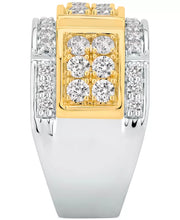 [10K, 2 Ct. T.W.] Gold & White Gold Two-Tone Diamond Ring