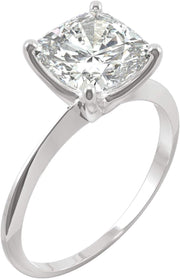 Moissanite Cut Solitaire Engagement Ring