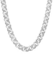 [14K, 1 Ct. T.W.] Gold-Plated Sterling Silver Diamond Mens 24" Cuban Link Chain Necklace