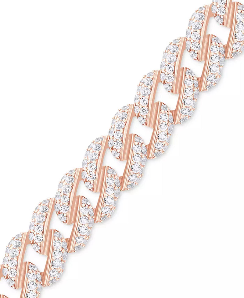 [14K, 6-1/4 Ct. T.W.] Gold Lab Grown Diamond Link Bracelet