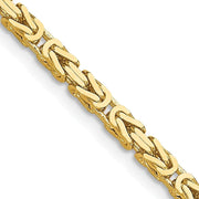 [14K] Gold 2.5Mm Byzantine Chain Necklace