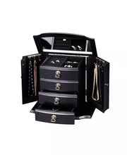 Traditional Black Wooden Jewelry Box