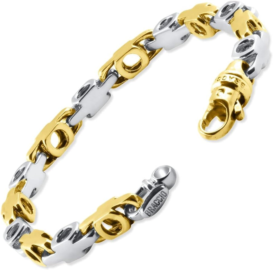 [14K] Gold Designer Mariner Link (43Gram) or Platinum (69Gram) 6Mm 8" Bracelet