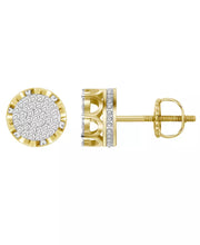 [10K, 1/6 Ct.T.W.] Yellow Gold  Diamond Earring Set