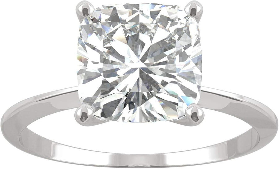 Moissanite Cut Solitaire Engagement Ring