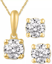 Diamond Solitaire Pendant Necklace