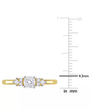 [14K, 3/8 Ct. T.W.] Gold Diamond Engagement Ring