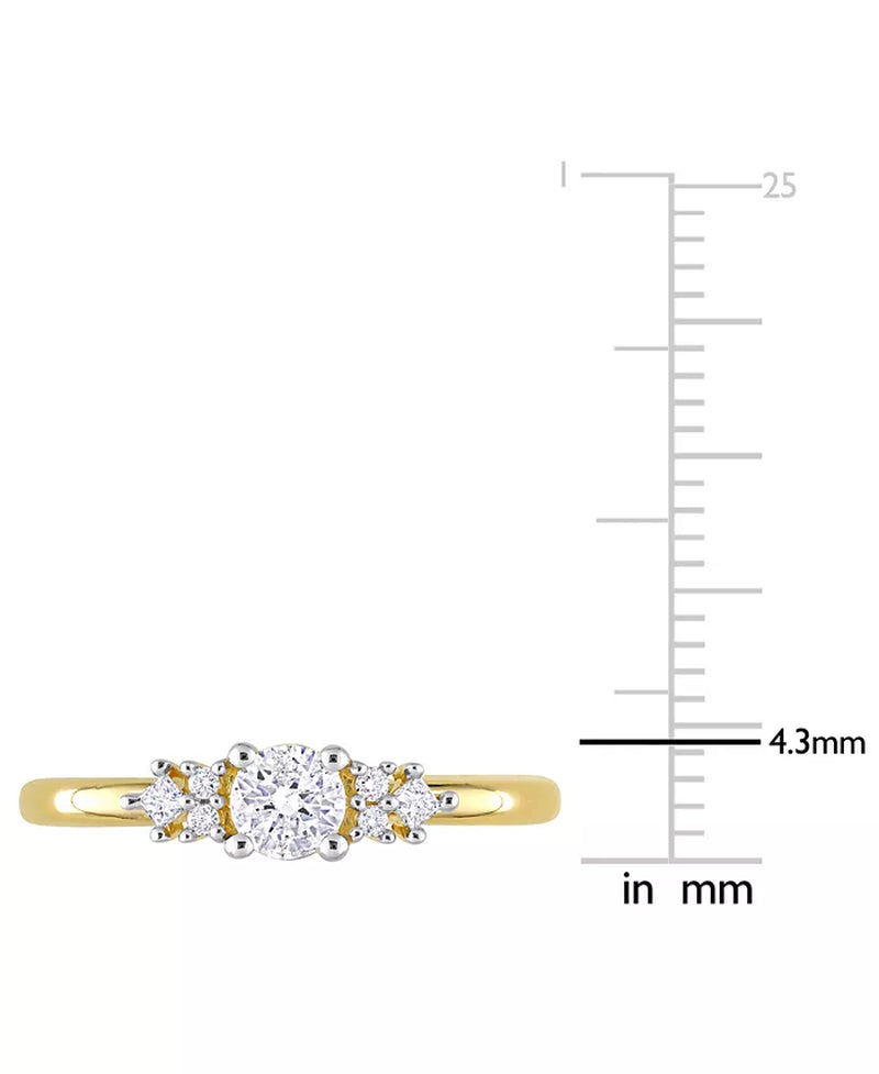 [14K, 3/8 Ct. T.W.] Gold Diamond Engagement Ring