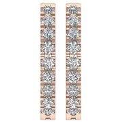 Hoops Earrings round Diamond 