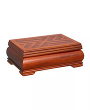 The Carmen Wooden Walnut Finish Jewelry Box