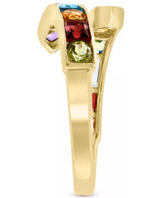 [14K, 2-1/2 Ct. T.W.] Gold Multi-Gemstone Bypass Ring