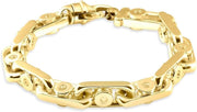 [14K] Gold Mens (178Gram) or Platinum (334Gram) 12Mm 8.5" Link Bracelet 