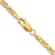 [14K] Gold 2.5Mm Byzantine Chain Necklace