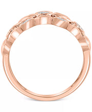 [14K, (1/4 Ct. T.W.] Rose Gold] EFFYÂ® Diamond Bezel Openwork Ring