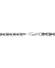 [1/2 Ct. T.W.] Men's Sterling Silver Black Diamond Link Bracelet