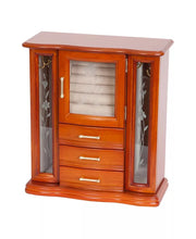 The Richmond Walnut Finish Wooden Jewelry Organizer